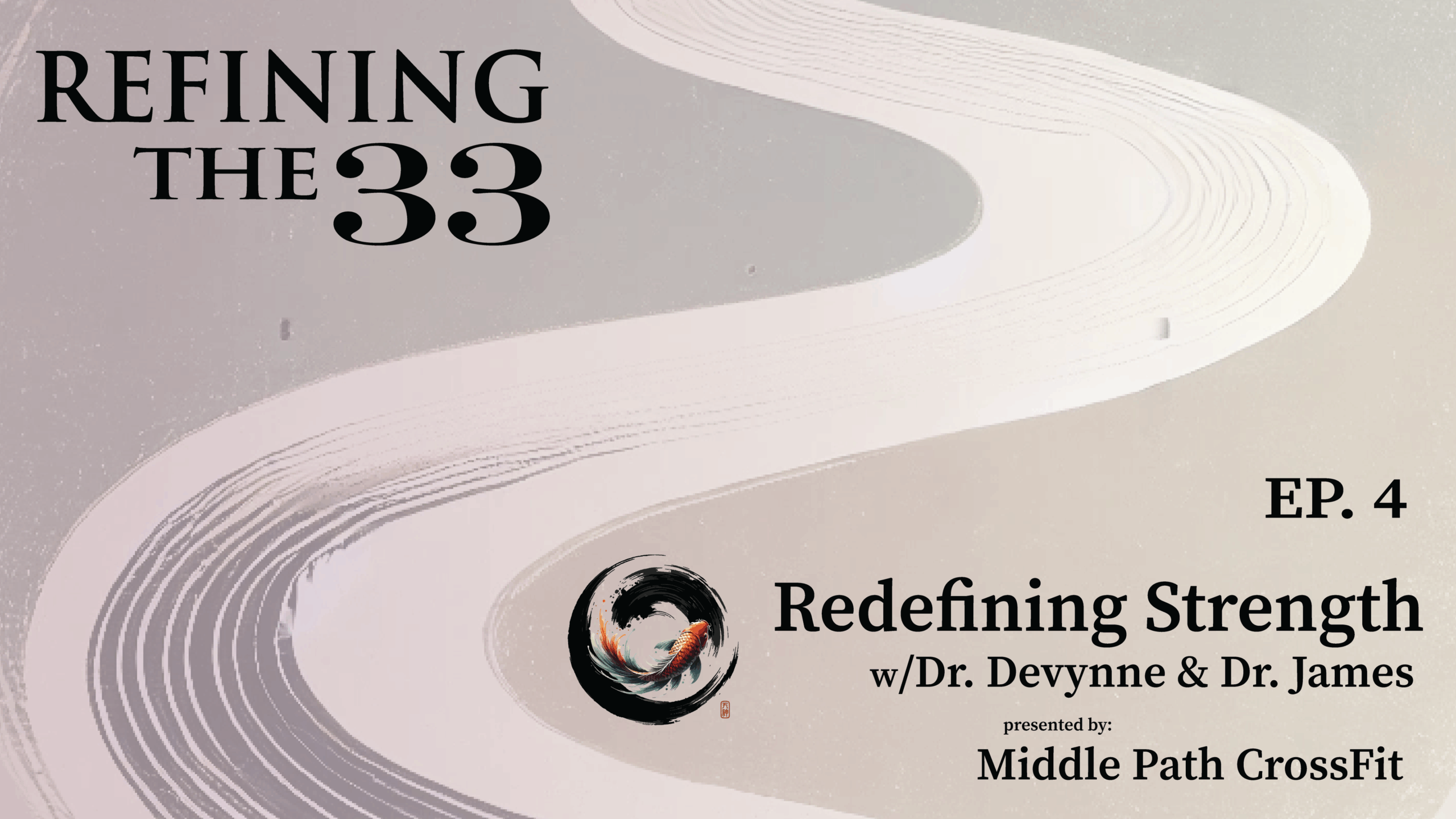 Redefining Strength Thumbnail for Refining 33 Podcast